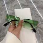 Rimless Gradient SunGlasses 4