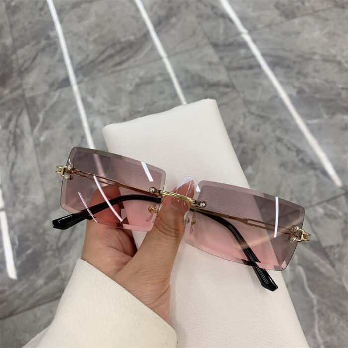 Rimless Gradient SunGlasses – 4 10