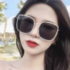 white concave shape sunglasses 4