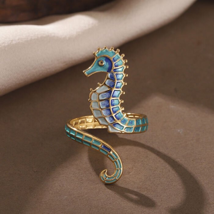 Seahorse Stainless Steel Ring 2