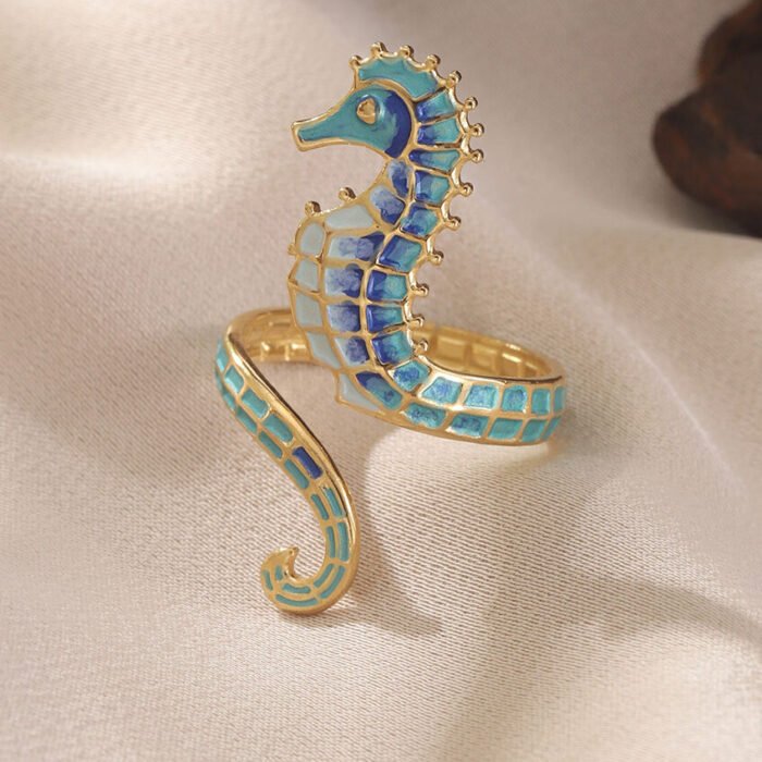 Seahorse Stainless Steel Ring 5