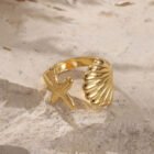 Seahorse Stainless Steel Ring 7