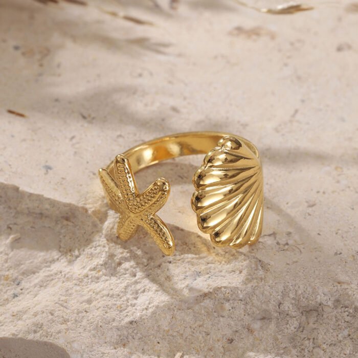 Seahorse Stainless Steel Ring 7
