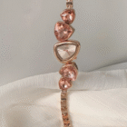 Gem irregular shape dial quartz watch 2