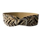 Vintage Rivet Punk Metal Pu Wide Waistband Belt – zebra stripes 13