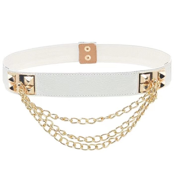 Gold Chain Metal Studs Belt – 4 6