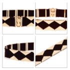 Geometric Elastic Fabric Metal Female Belt 5