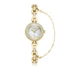 Zircon Bracelate Quartz Wristwatch – Gold 8