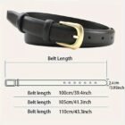 Classic Gold Buckle Adjustable Belt 2