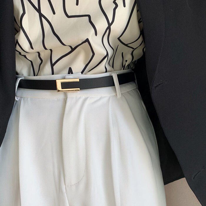 Thine Rectangle Adjustable Belt 1