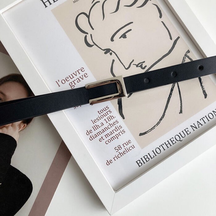 Thine Rectangle Adjustable Belt – silvery 7