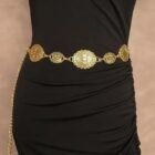 Bohemian Silver Metal Chain Belt 3
