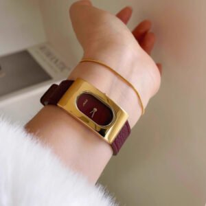 Rectangular Retro Quartz Wrist Watch