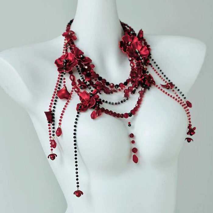 Pearl Design Chain Beaded Wait Belt 4