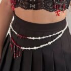 Pearl Design Chain Beaded Wait Belt – sku-10 6