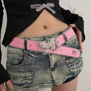Barbie Pink Y2K Butterfly Belt