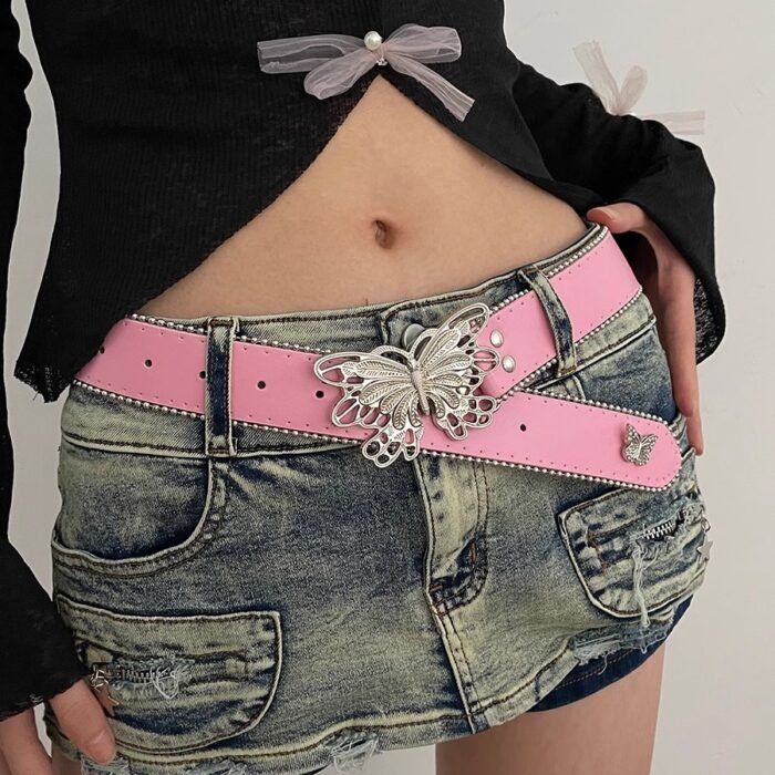 Barbie Pink Y2K Butterfly Belt 1