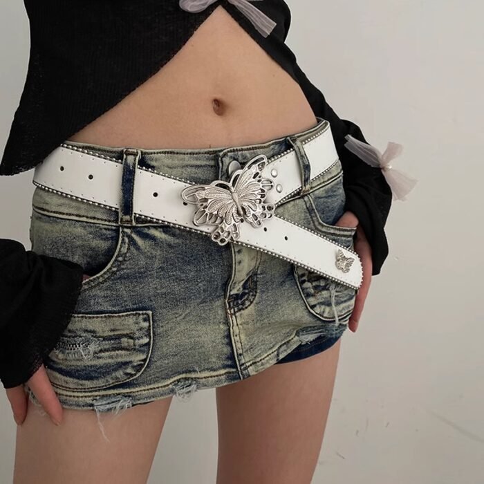 Barbie Pink Y2K Butterfly Belt – WHITE 6