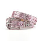 Pink Cross-Rivet Rhinestone Belt 5