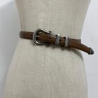Gold Buckle Pu Leather Cummerbunds Narrow Belt – picture 8