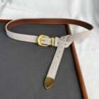 Faux Suede Cummerbund Coat Waistband Narrow Belt 5