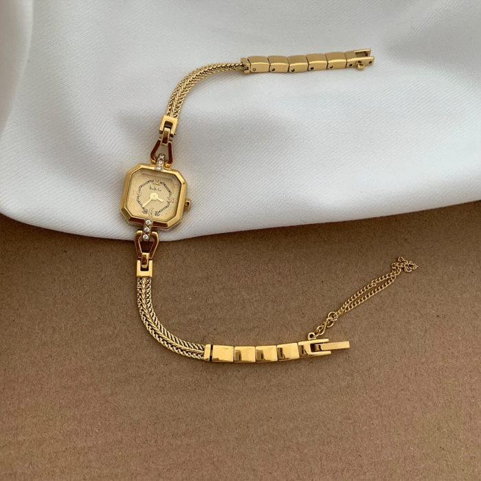 Gold Chain Bracelet Watche – HMA117 gold 7