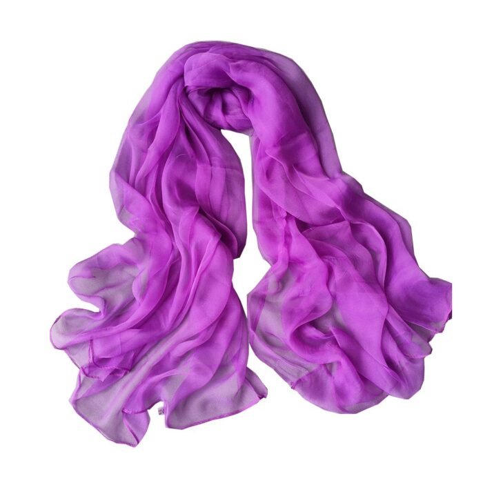 Long Sheer Printed 180*105cm Scarf – Purple 7