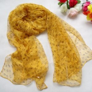 Long Sheer Printed 180*105cm Scarf