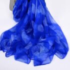 Long Sheer Printed 180*105cm Scarf – blue 1821 18