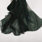 Long Sheer Printed 180*105cm Scarf – green dot 21