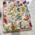 Floral Silk Scarf Shawl 3