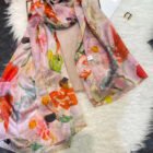 Floral Silk Scarf Shawl 5