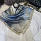 Silk Ballet Girl Design Square Scarves 5