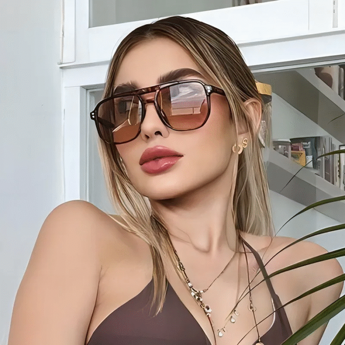Large Square Sunglasses UV400 Shades 2