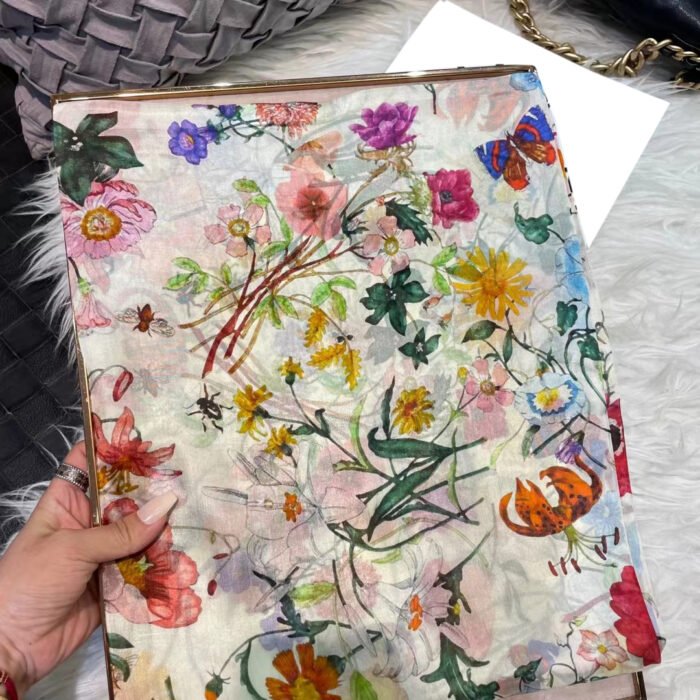 Summer Printed Silk Scarves 4
